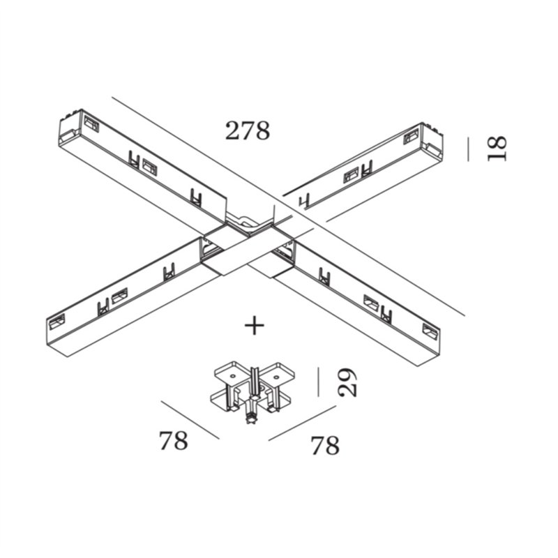 Wever & Ducré X-Connector Strex System | Surface