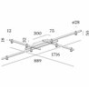 Wever & Ducré Trace Grid 1.0 Plafonnier