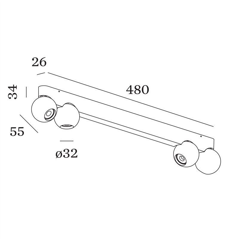 Wever & Ducré Leca Surface 4.0 Ceiling lamp