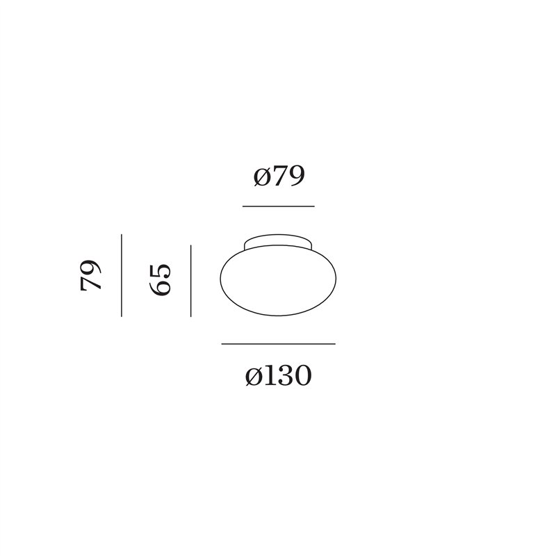 Wever & Ducré Perlez IP44 Surface 1.0 Plafonnier