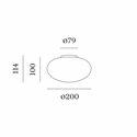 Wever & Ducré Perlez IP44 Surface 3.0 Plafondlamp