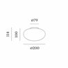 Wever & Ducré Perlez IP44 Surface 3.0 Plafonnier