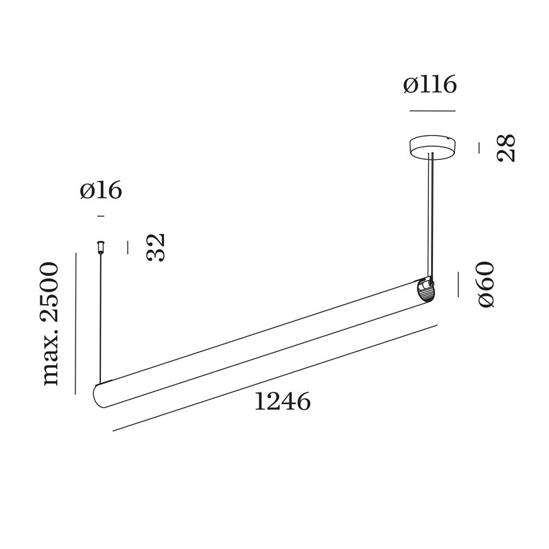 Wever & Ducré Finelle 1.0 Lampe à suspension