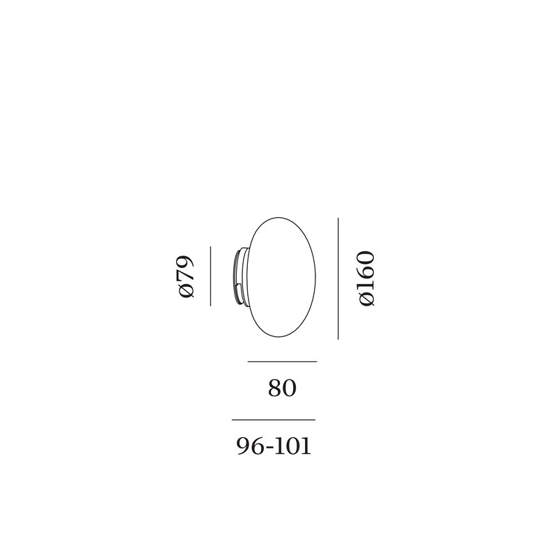 Wever & Ducré Perlez ClIP IP44 2.0 Wandlamp