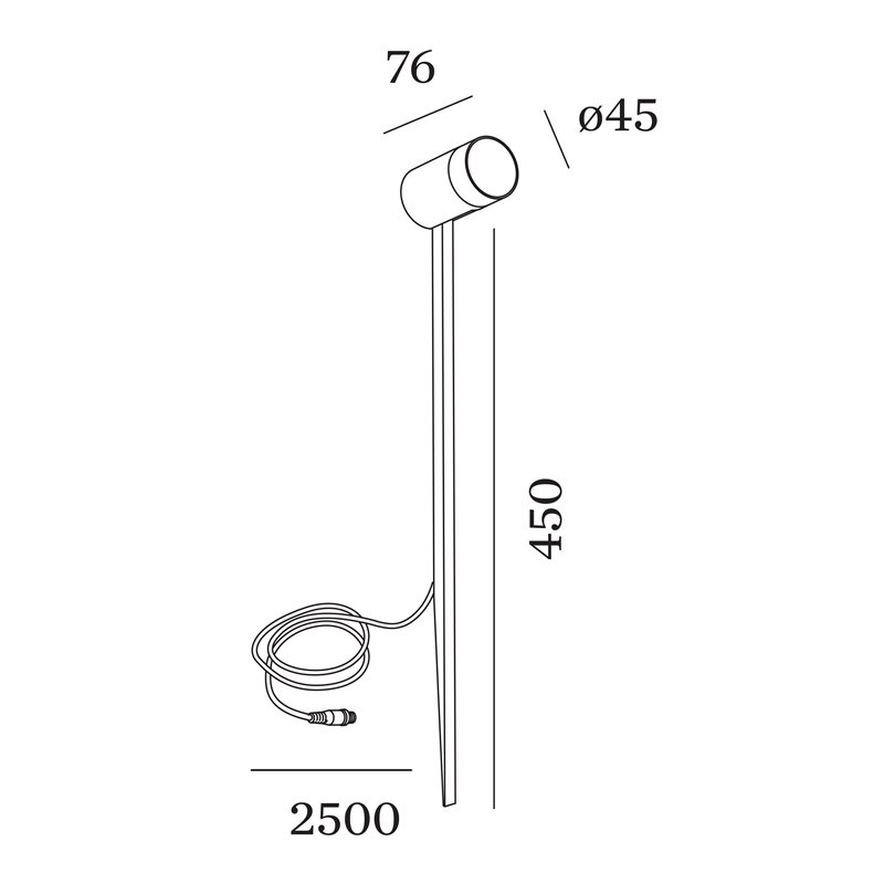 Wever & Ducré GEO 2.0 Lampadaire extérieurs