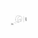 Wever & Ducré RETO ROUND WALL SURFACE OUTDOOR 0.8 Wandlamp