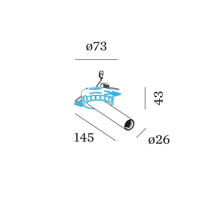 Wever & Ducré MATCH SNEAK trimless 1.0 Spot encastré