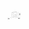 Wever & Ducré RETO WALL SURFACE OUTDOOR 0.8 Applique
