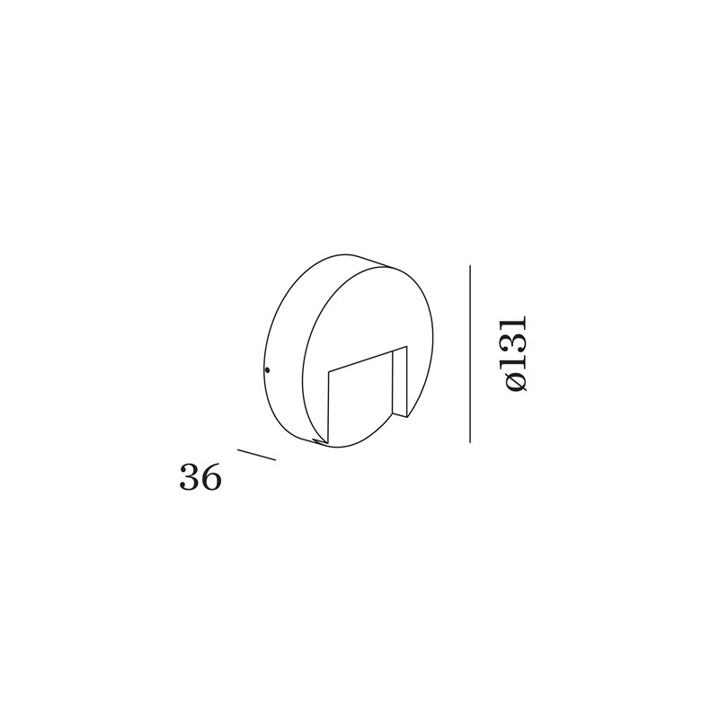 Wever & Ducré RETO ROUND WALL SURFACE OUTDOOR 1.3 Wall lamp
