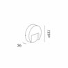 Wever & Ducré RETO ROUND WALL SURFACE OUTDOOR 1.3 Wall lamp