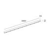 Wever & Ducré Susp Multiple Ceiling Base 1.9 Linear