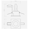 Astro Minima Square Fixed Ip65 spot encastré