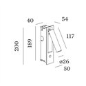 Wever & Ducré MATCH snooze semi-recessed 1.1 Wandlamp