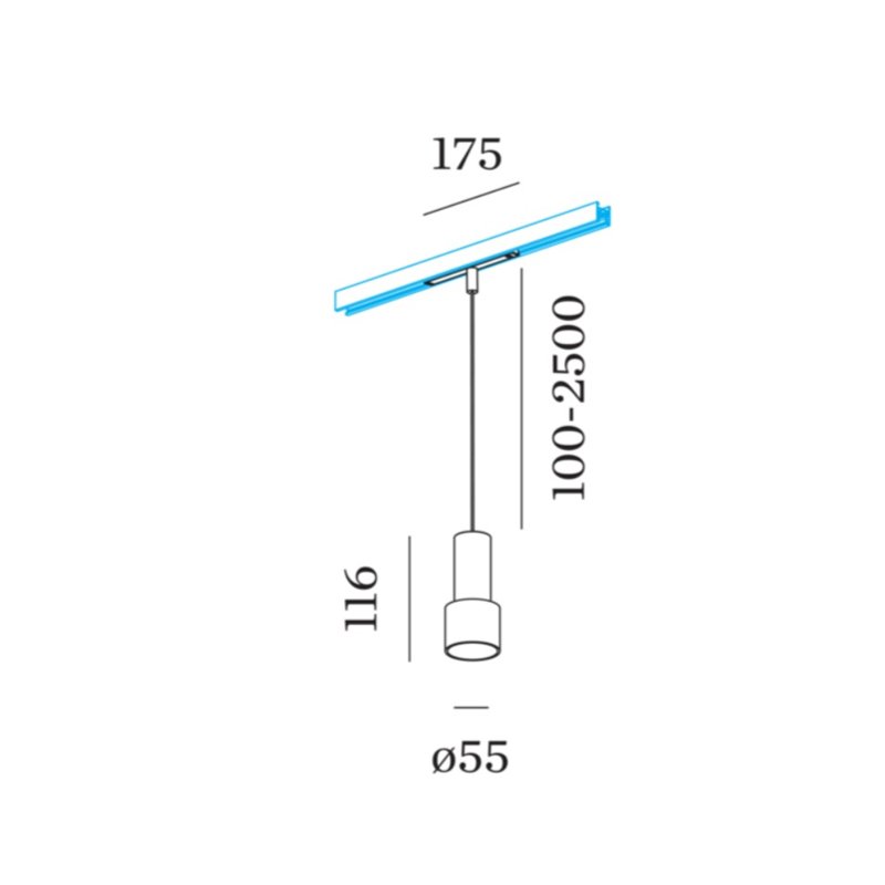 Wever & Ducré ODREY on STREX 1.1 LED Trackverlichting
