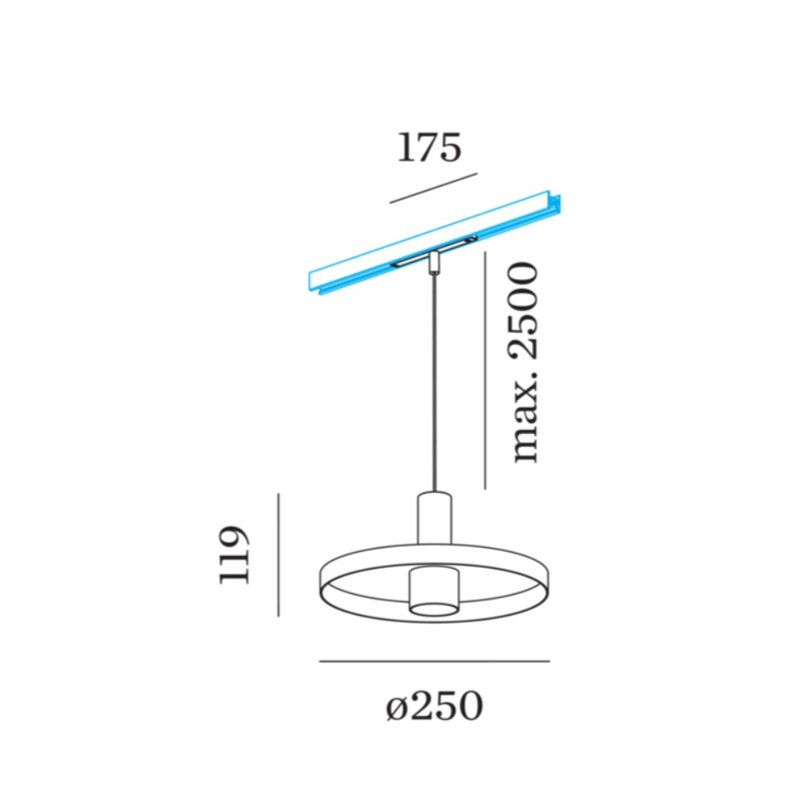 Wever & Ducré ODREY on STREX 1.2 LED éclairage sur rail
