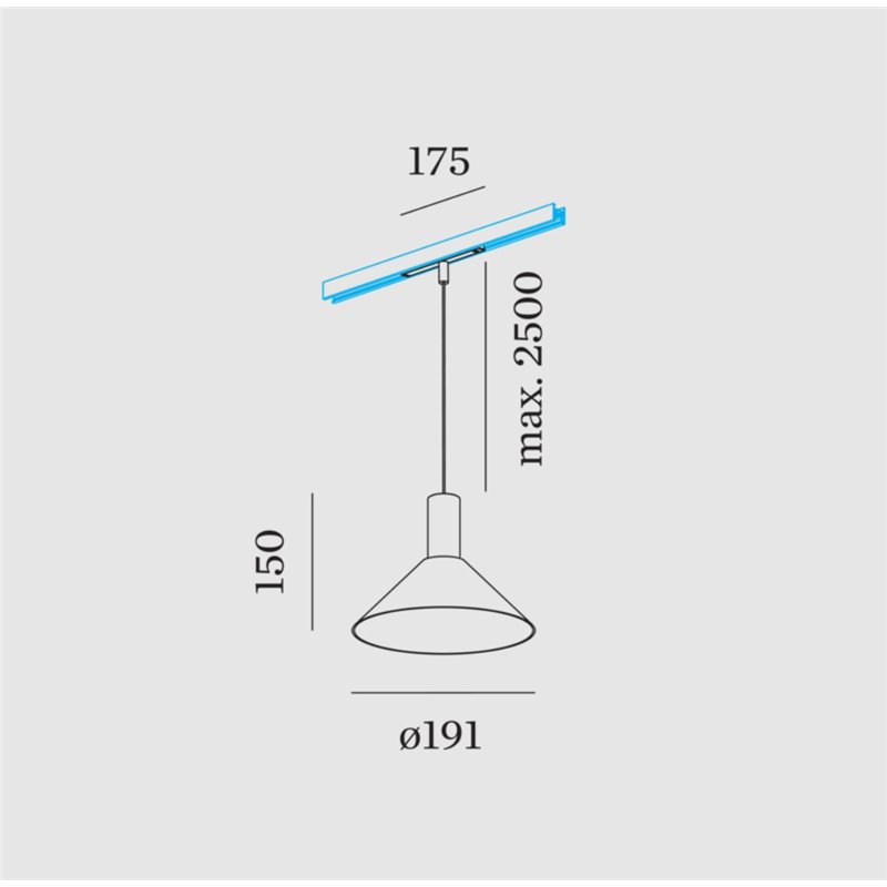 Wever & Ducré ODREY on STREX 1.6 LED Track lighting fixture