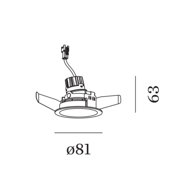 Wever & Ducré DEEP ADJUST petit IQ 1.0 Spot encastré