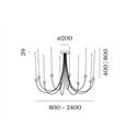 Wever & Ducré OPLIA CHANDELIER 2.0 Hanglamp