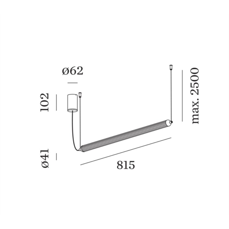 Wever & Ducré FLYRA horizontal 1.1 Lampe à suspension