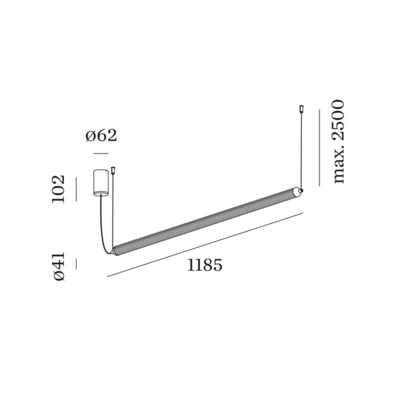 Wever & Ducré FLYRA horizontal 1.2 Lampe à suspension