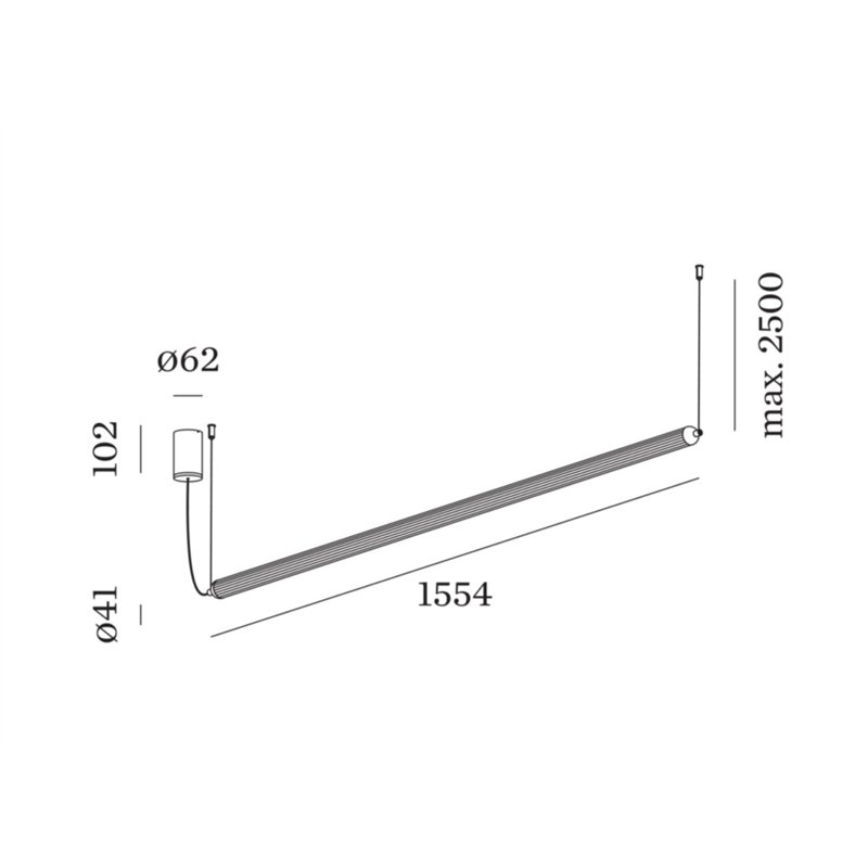 Wever & Ducré FLYRA horizontal 1.3 Suspension lamp