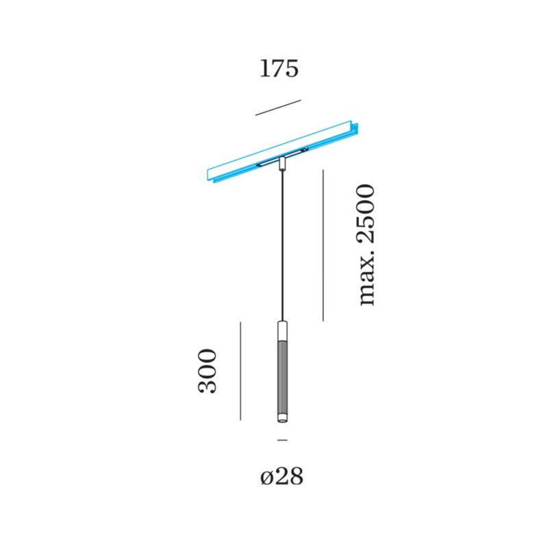 Wever & Ducré TRACE on STREX 3.0 Track lighting fixture