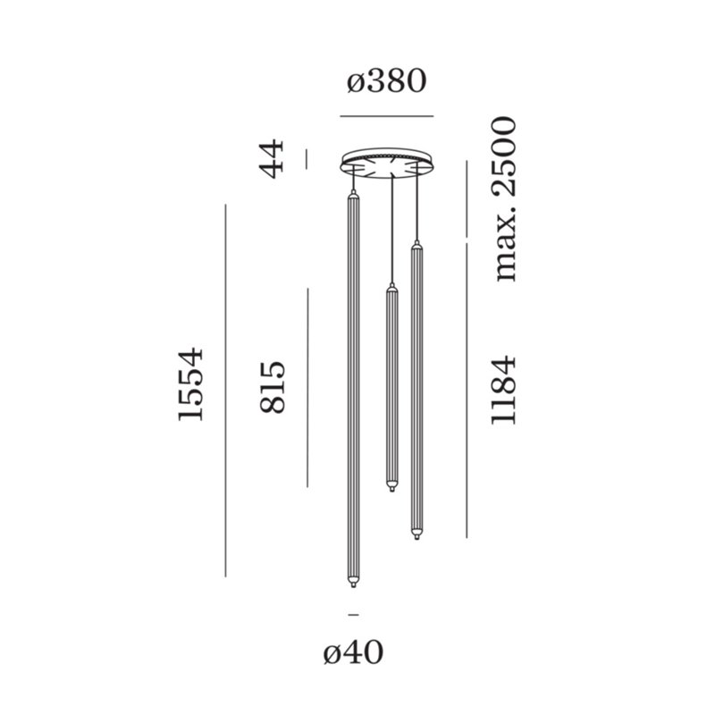 Wever & Ducré FLYRA vertical 3.3 Hängelampe