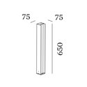 Wever & Ducré GATE CARRÉ 1.0 POLE 650