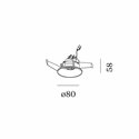 Wever & Ducré RONY ADJUST petit 1.0 blade springs Inbouwspot