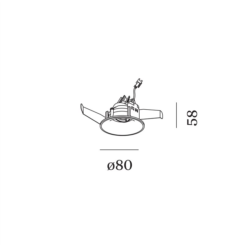 Wever & Ducré RONY ADJUST petit 1.0 blade springs Recessed spot
