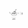 Wever & Ducré RONY ADJUST petit 1.0 blade springs Spot encastré