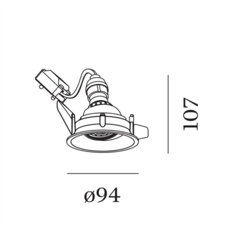 Wever & Ducré Deep Adjust 1.0 PAR16 bladveren Inbouwspot