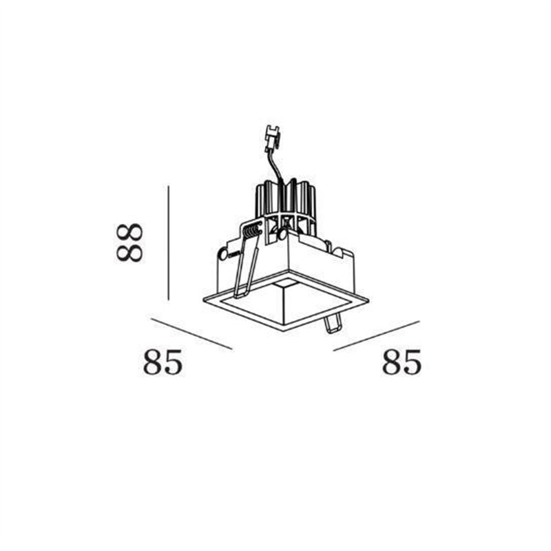 Wever & Ducré Plano IP44 1.0 LED Inbouwspot