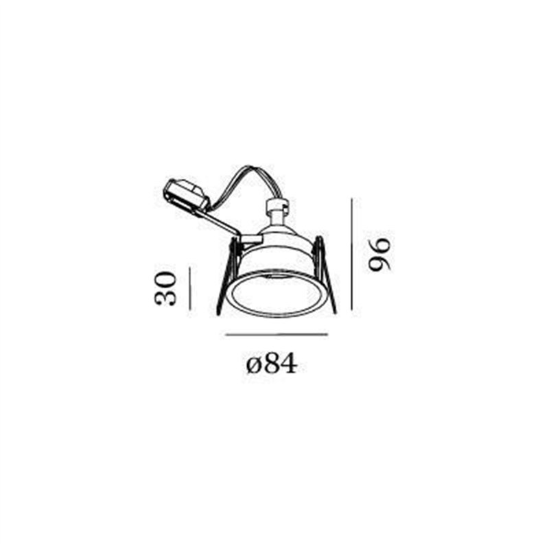 Wever & Ducré Deeper 1.0 PAR16 ressorts métalliques Spot encastré