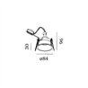 Wever & Ducré Deeper 1.0 PAR16 ressorts métalliques Spot encastré