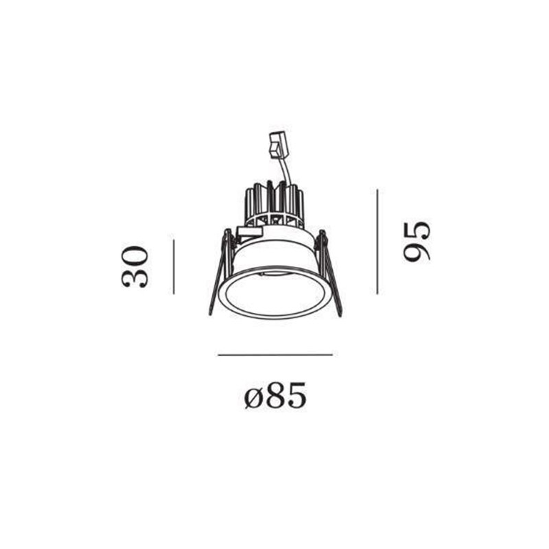Wever & Ducré Deeper 1.0 LED Drahtfedern Einbaustrahler