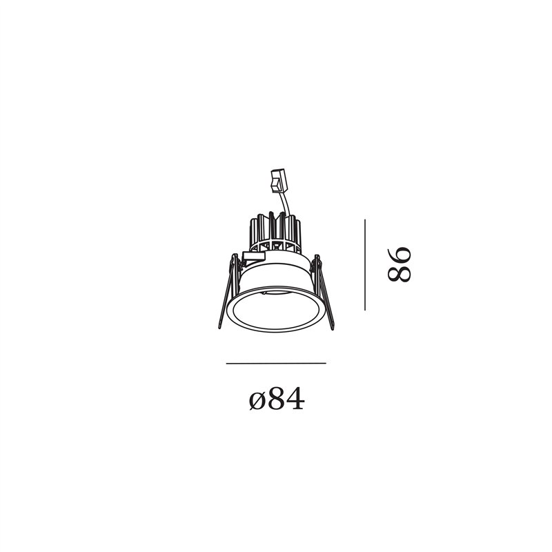 Wever & Ducré Deeper 1.0 LED Blattfedern Einbaustrahler