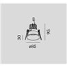 Wever & Ducré Deeper IP44 1.0 LED Spot encastré