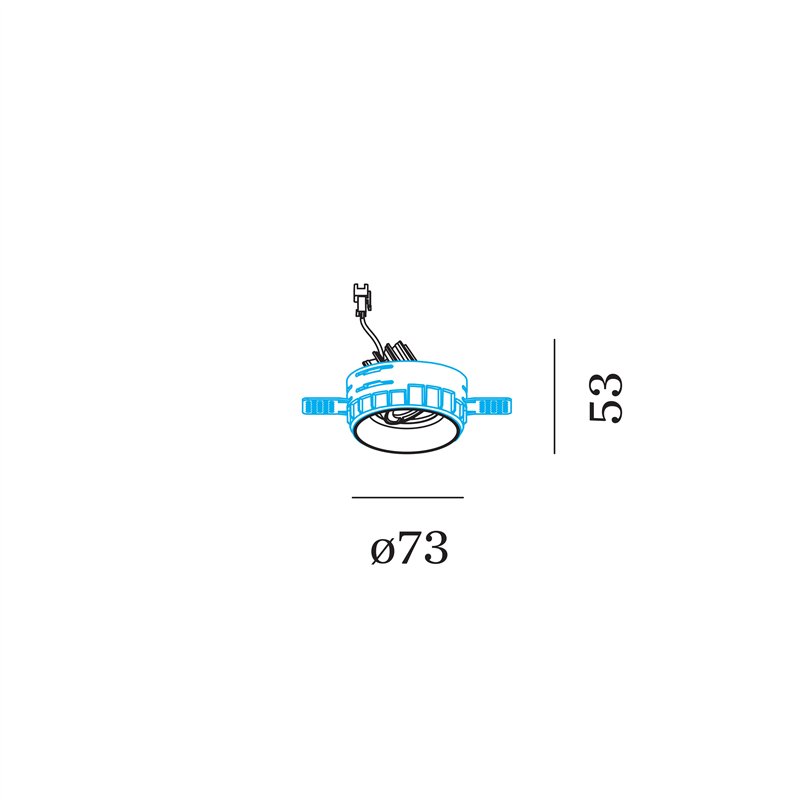 Wever & Ducré Deep Adjust Petit Trimless 1.0 Spot encastré