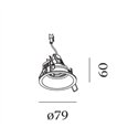 Wever & Ducré Deep Adjust Petit 1.0 LED springveren Inbouwspot
