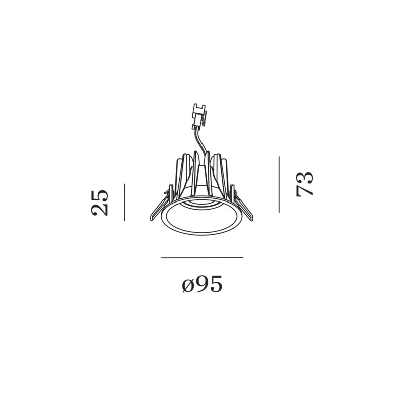 Wever & Ducré Deep IP65 1.0 LED ressorts métalliques Spot encastré
