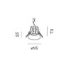 Wever & Ducré Deep IP65 1.0 LED ressorts métalliques Spot encastré