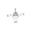 Wever & Ducré Deep IP65 1.0 LED bladveren Inbouwspot