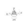 Wever & Ducré Deep IP65 1.0 LED blade springs Recessed spot