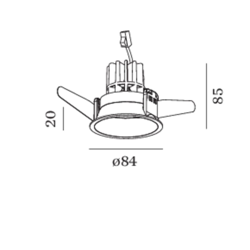 Wever & Ducré Deep 1.0 LED blade springs Recessed spot