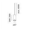 Wever & Ducré Ray Suspended 3.0 LED Lampe à suspension