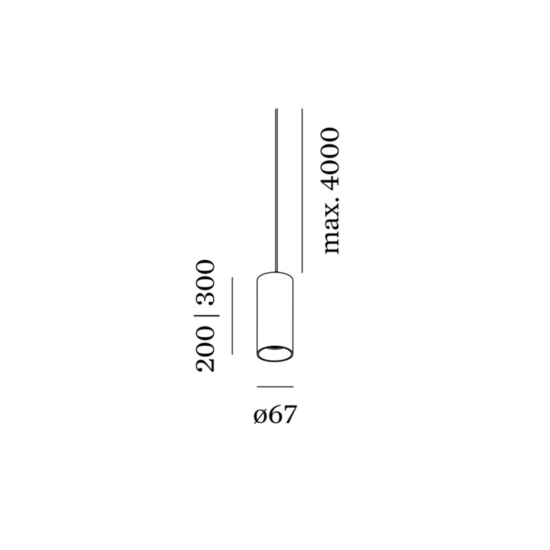 Wever & Ducré Ray Suspended 2.0 PAR16 Lampe à suspension