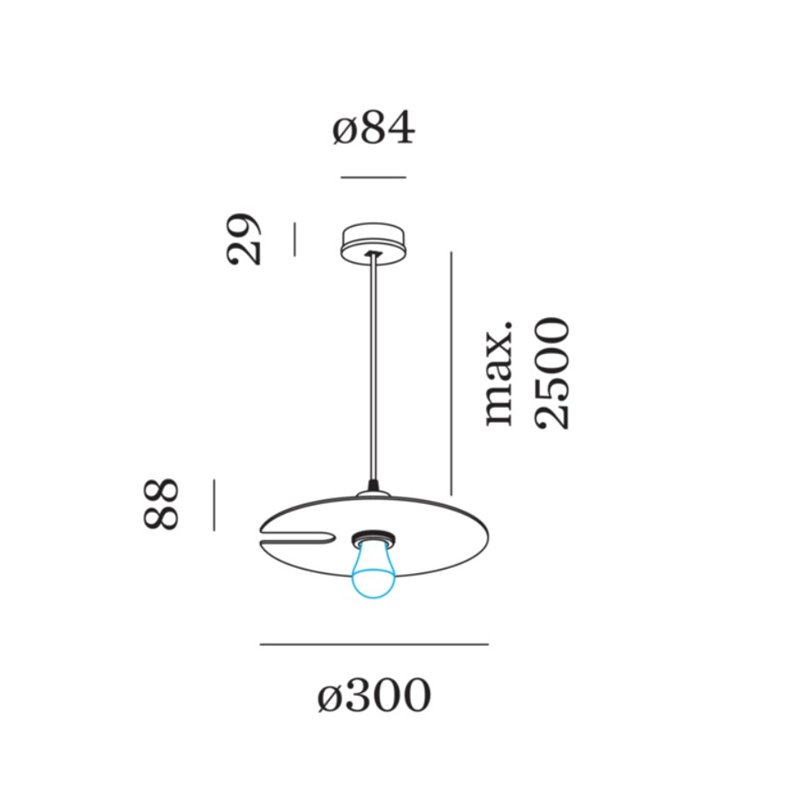 Wever & Ducré Mirro Suspended 1.0 Lampe à suspension