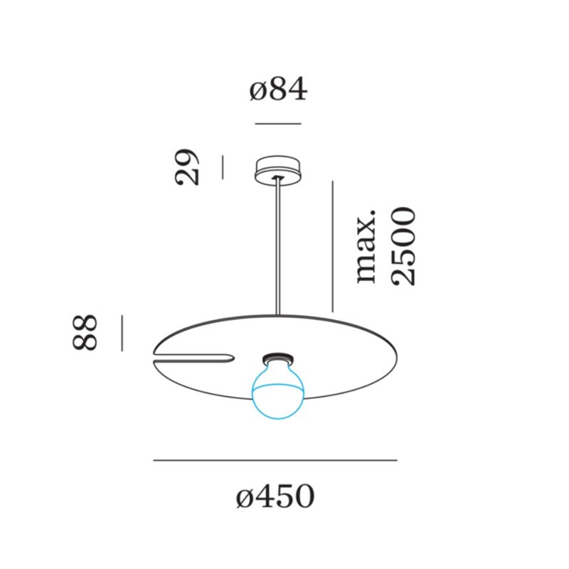 Wever & Ducré Mirro Suspended 2.0 Suspension lamp