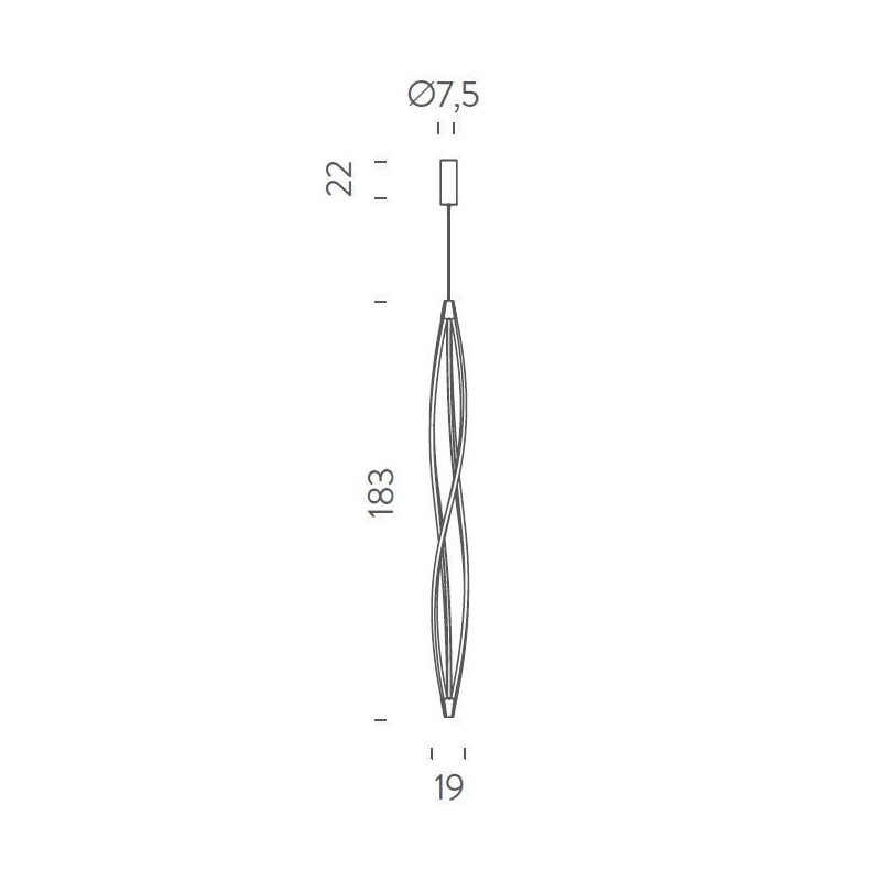 Nemo In the wind vertical Suspension lamp